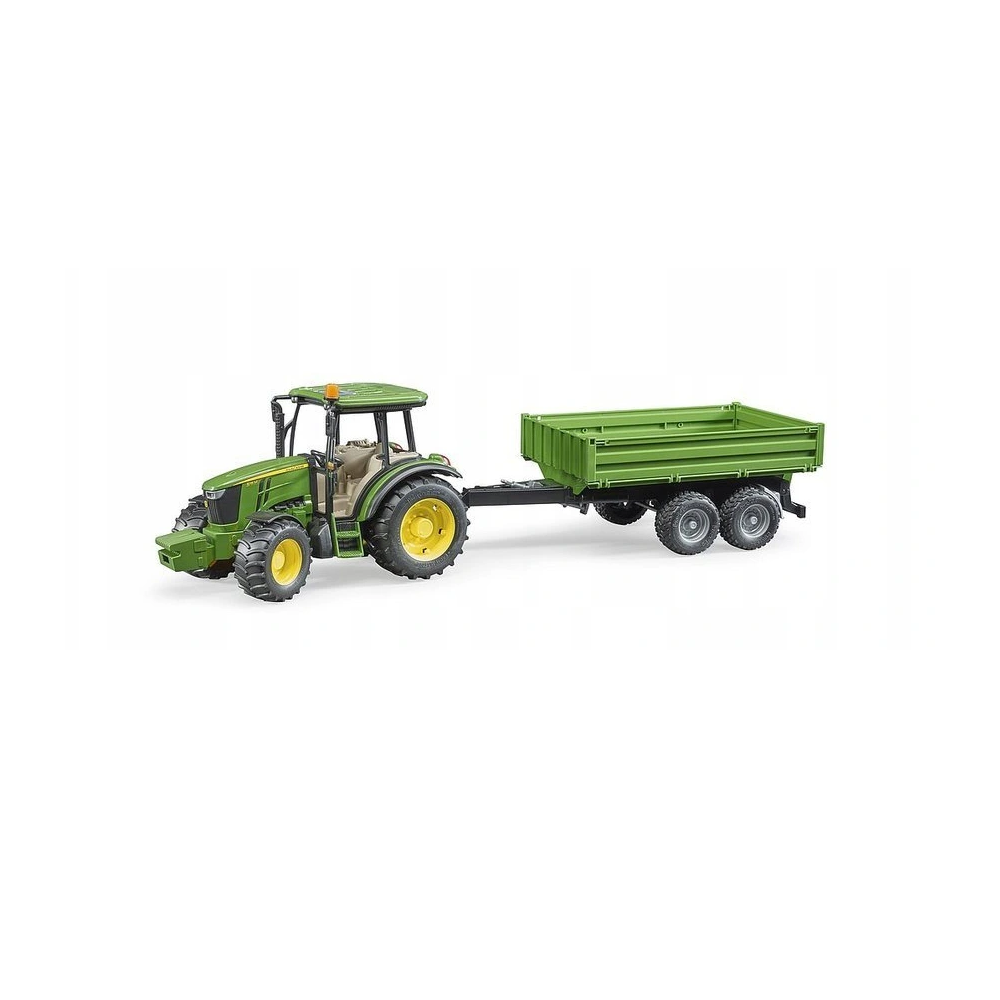 BRUDER-02108 traktor JD 5115M+przyczepa 