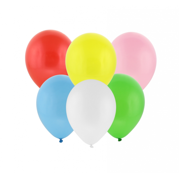 Balon "pastel" różnokolorowe/białe