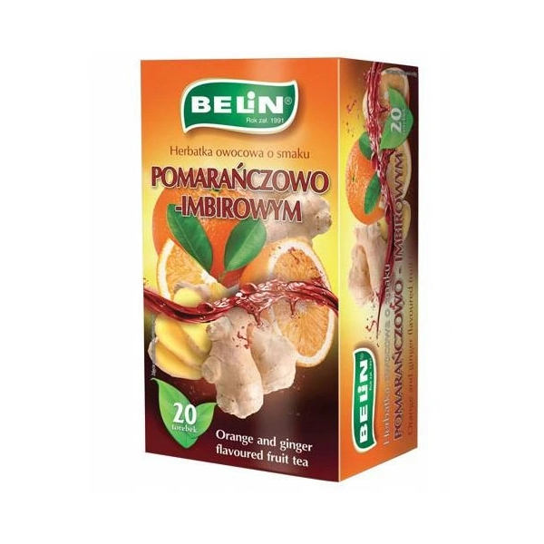 Belin herbata owocowa pomarańcza Imbir 20 torebek