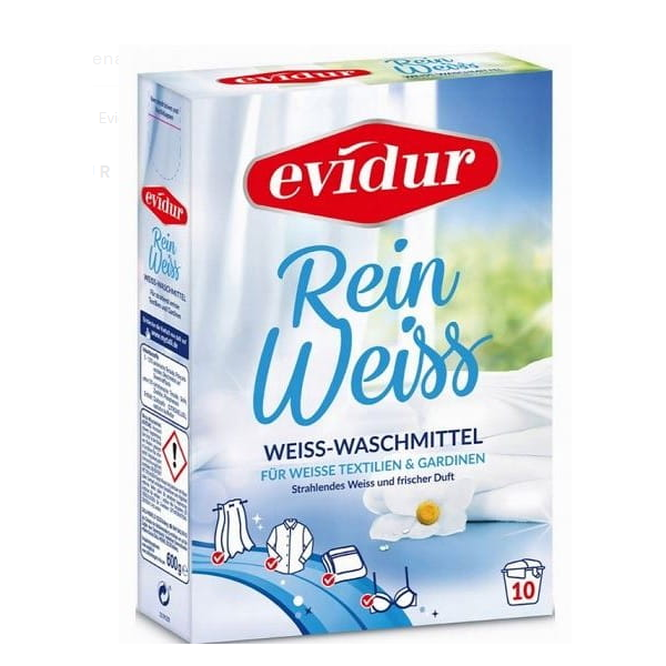 Evidur 10 prań/600g Rein Weiss do bialych koszula firana bielizna ręcznik