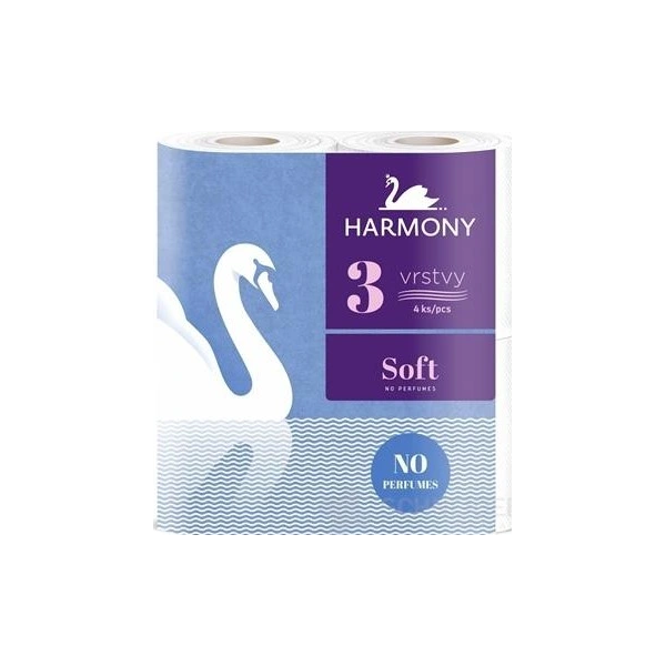 Harmony Soft Papier toaletowy 4 rolki 3 warstwy