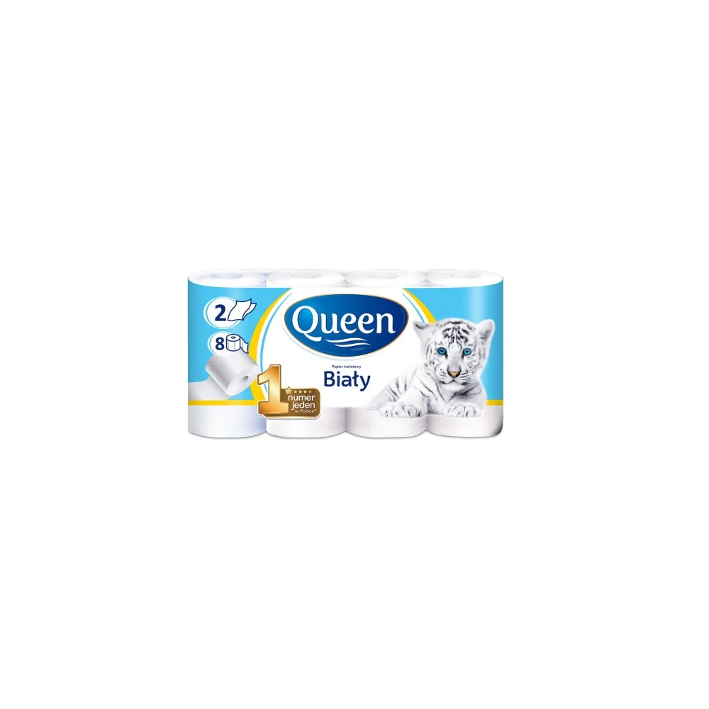 Queen Papier toaletowy bezzapachowy 8 szt.