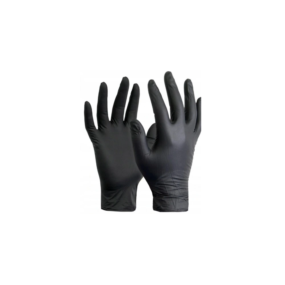 Rękawice nitrylowe medaSEPT czarne rozmiar XL 100 szt